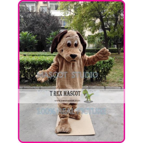 Brown Dog Mascot Costume Brown Dog Mascot Costume