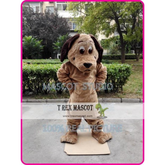 Brown Dog Mascot Costume Brown Dog Mascot Costume