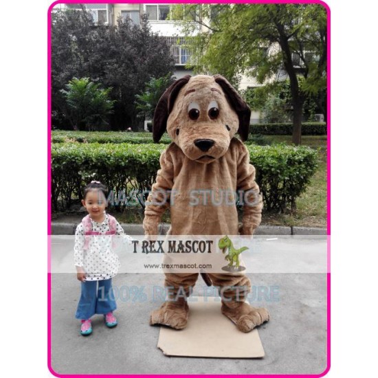 Brown Dog Mascot Costume Brown Dog Mascot Costume