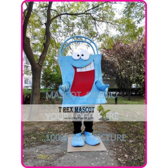 Bag Mascot Costume Blue Bag Bag Mascot Costume Blue Bag