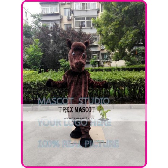 Cartoon Horse Mascot Mustang Costume Stallion Cartoon Horse Mascot Mustang Costume Stallion