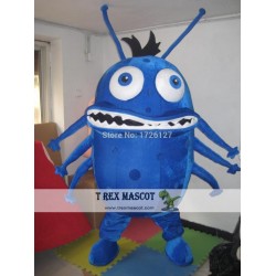Blue Bacterium Germ Mascot Virus Monster Costume 