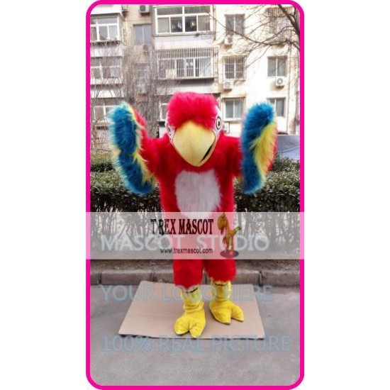 Plush Red Parrot Mascot Costume Plush Red Parrot Mascot Costume