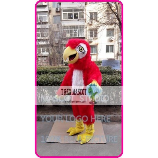 Plush Red Parrot Mascot Costume Plush Red Parrot Mascot Costume