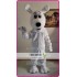Mascot Plush White Dog Mascot Costume