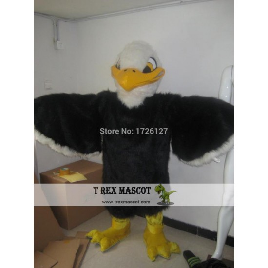 Black Eagle Mascot Hawk Falcon Mascot Costume Black Eagle Mascot Hawk Falcon Mascot Costume