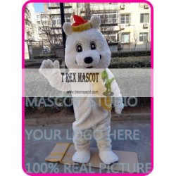 Mascot Plush White Polar Bear Mascot Costume