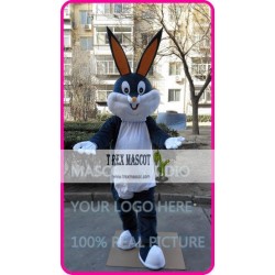 Easter Drak Grey Rabbit Bunny Mascot Costume