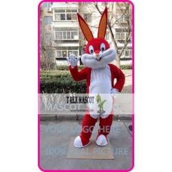 Easter Red Rabbit Bunny Mascot Costume
