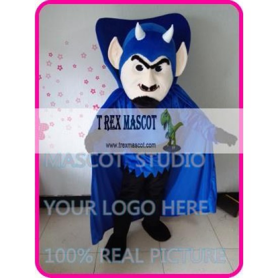 Mascot Blue Devil Mascot Costume Cartoon