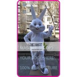 Easter White Rabbit Bunny Mascot Costume