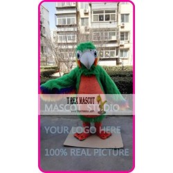 Mascot Green Plush Parrot Mascot Costume