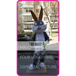 Easter Grey Rabbit Bunny Mascot Costume