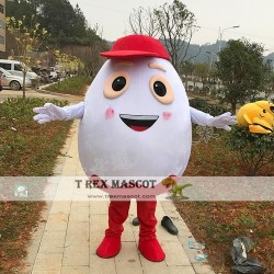 White Egg Mascot Costume