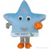 Blue star Mascot Costume