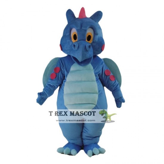 Cartoon Blue Dragon Mascot Costume Cartoon Blue Dragon Mascot Costume