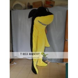 Yellow Shark Mascot Costume