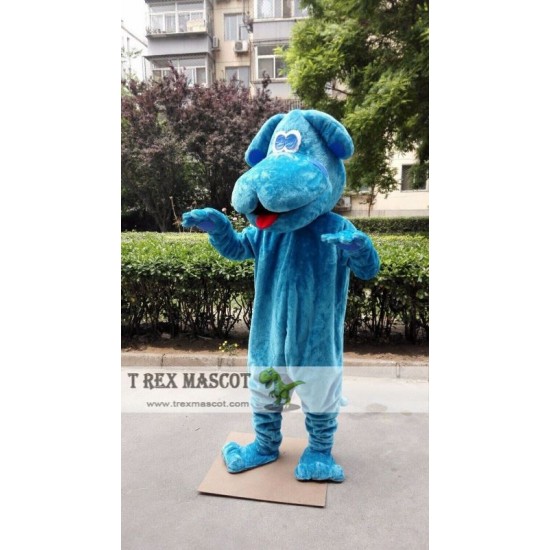 Blue Dog Mascot Costume Blue Dog Mascot Costume