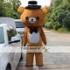 Brown bear Mascot Costume Brown bear Mascot Costume