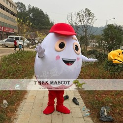 White Egg Mascot Costume