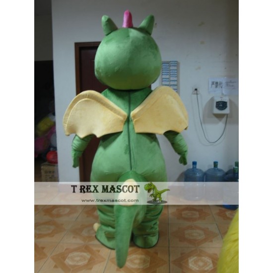 Green Dinosaur Mascot Costume