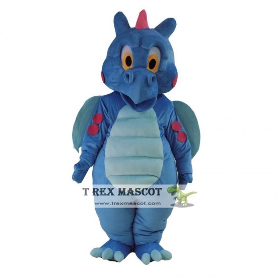 Cartoon Blue Dragon Mascot Costume Cartoon Blue Dragon Mascot Costume