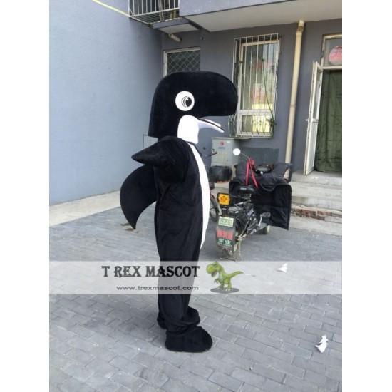 Black Shark Dolphin Mascot Costume Black Shark Dolphin Mascot Costume