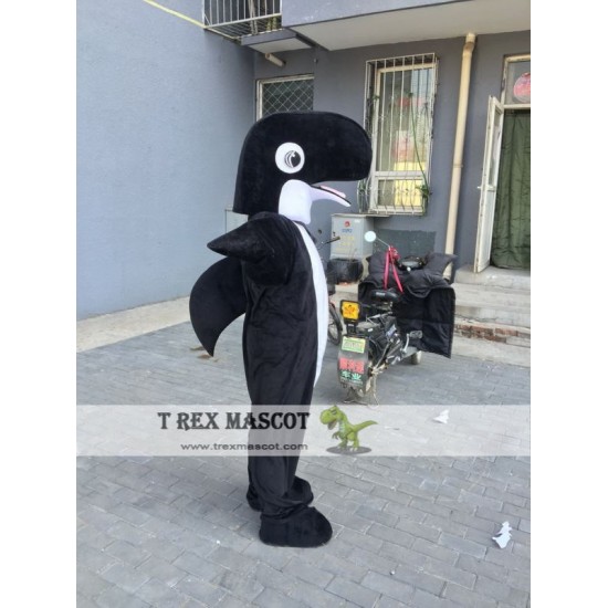 Black Shark Dolphin Mascot Costume Black Shark Dolphin Mascot Costume